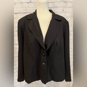 PRESWICK & MOORE woman Black Suit Blazer Jacket Coat Size 20W